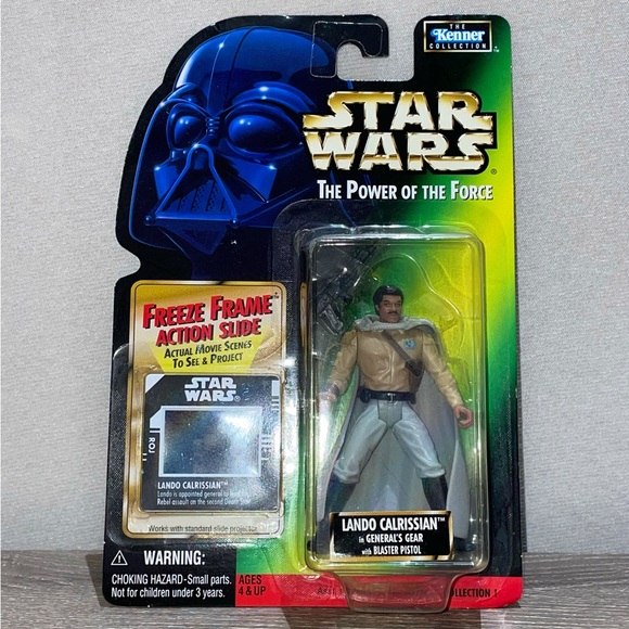 VINTAGE 1997 STAR WARS HASBRO Lando Calrissian In General’s Gear W/ Freeze Slide - Picture 1 of 3
